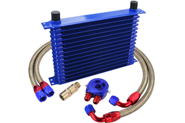 Universal Aluminum AN10 15 Rows Oil Cooler Kits