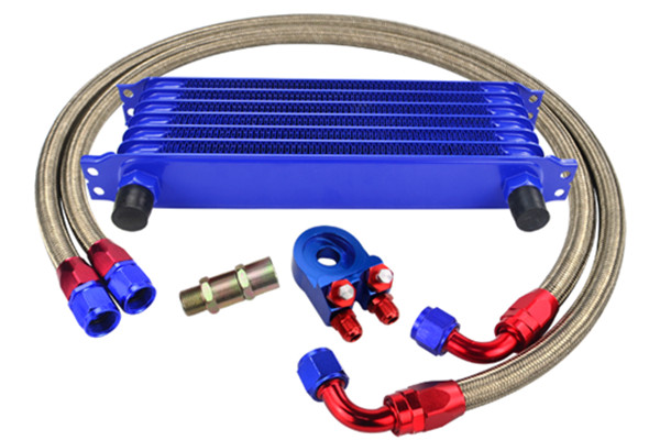 Universal Aluminum AN10 7 Rows Oil Cooler Kits