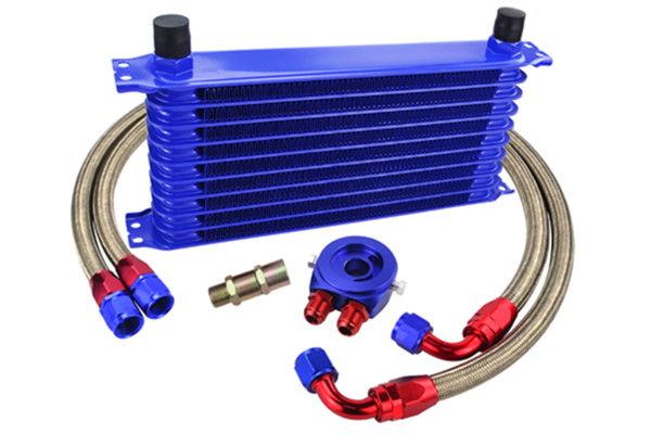 Universal Aluminum AN10 10 Rows Oil Cooler Kits